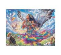 con alas Coloridas y águilas Puzzle 500 Piezas Juguete Educativo Intelectual Tiempo Feliz Rompecabezas Impossible para Adultos Aliviar Estrés Decoración Hogar DIY Creativo 500 PCS