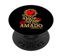 con Amor Eterno te he Amado, versículo Jeremías 31:3 PopSockets PopGrip Adhesivo