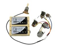 Con Arnés De Cableado De Conexión Pastillas Humbucker Para Guitarra Eléctrica Estándar LP(Yellow)