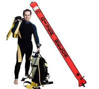 con Bandera de Buceo, marcadora de Superficie - Equipo de Seguridad para Buceo | Tela Duradera de Nailon 210D con Revestimiento de TPU, diseño autosellante para natación submarina