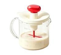 con batidor a presión manual - Recipiente filtrante transparente para mezcla, mecanismo de mezcla accionado manualmente, diseño práctico para utensilios de cocina, accesorio de reutilización