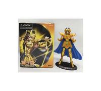 (Con caja, 06) figura de acción de PVC de Anime Gold Saint Seiya Aquarius Aries Piscis Cancer Lion juguete de