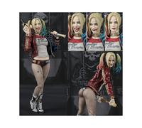 (Con caja, B) Sh figuart Harley Quinn Figura de acción Mafex 051 Joker 015 Heath Ledger The Dark Knight coleccionable