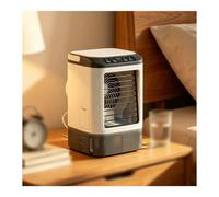 Con Caja De Hielo Aire Acondicionado Portatil Silencioso con Depósito de 900 ml, 3 Velocidades Y LED De 7 Colores Aire Acondicionado Sin Unidad Exterior