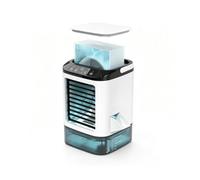 Con Caja De Hielo Ventilador Ac Portátil con Depósito de 900 ml, 3 Velocidades Y LED De 7 Colores Climatizador Frio