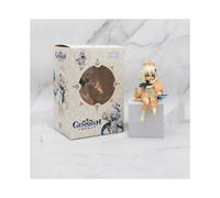 (Con caja - Paimon sentado de 13 cm) Figura de anime Genshin Impact bidimensional Kawaii Hermosa chica Paimon