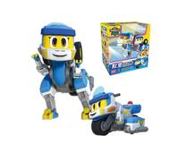 (Con caja Veli) El más nuevo ABS Min Deformation Gogo Dino Explorers REX Transformation Car Avión Lancha