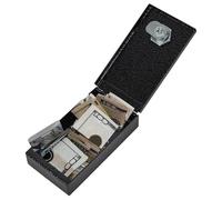 con cerradura, herramienta de almacenamiento y organización de dinero portátil, diseño pequeño seguro con función de etiqueta transparente, de banco de monedas para niños niñas vo