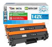 [CON CHIP] 142X W1420X ( W1420A 142A ) Cartuchos de Tóner Compatibles Alta Capacidad 2000 Páginas 2 Negros para Impresoras M110 M110w MFP M139 M140 M140w, No Compatible con Impresoras con sufijo "e"