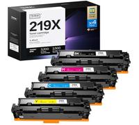 (Con chip) 219X 219A Cartucho de tóner compatible para HP 219X 219A para Color LaserJet Pro MFP 3302FDWG MFP 3302SDWG 3302FDNG para W2190X W2191X W2192X W2193X (4 unidades)