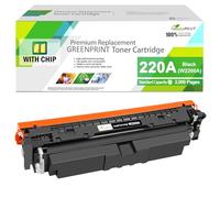CON CHIP 220A W2200A (220X W2200X) Cartucho de tóner compatible Negro Capacidad estándar 2000 página para impresora H P Color LaserJet Pro 4202 4202dw 4202dn MFP 4302 4302dw 4302fdw 4302fdn GREENPRINT