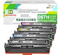 con Chip Contador 067H CRG-067H CRG067H 4 Colores Cartuchos de Tóner Compatibles para Canon i-SENSYS LBP630C LBP631Cw LBP633Cdw MF650C MF651Cw MF654Cdw MF655Cdw MF655Cw MF656Cdw MF657Cdw MF657Cw