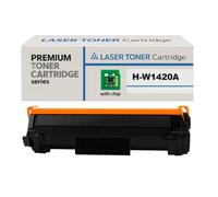 [CON CHIP] Toner Cartridge Color Negro Compatible HP 142A W1420A - Con Chip - Para Impresoras HP Laser M110w M140w - Rendimiento 950 Páginas - Paquete de 2 Unidades