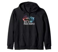 con Clase hasta Que el Disco caiga Hockey Sudadera con Capucha