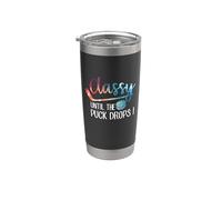 Con clase hasta que el disco caiga hockey Vaso térmico de acero inoxidable de doble pared