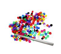 Con clip de pata de pájaro numerado Anillo ultraligero de plástico Bandas de anillo de pájaro for anillos de clip de loro Pinzón Canario Gouldian Diámetro 2 mm 3 mm 4 mm 5 mm, 100 piezas de anillo de