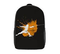 con Compartimento Bolsa De Viaje Esgrima De Acuarela Mochila para Escuela Casual Bolsa para Portátil para Viajes, Mujeres, Adolescente, 42X32X14Cm