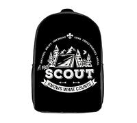 con Compartimento Mochila para Escuela Linda Cita De Scout Mochila De Viaje Casual Bolsa para Portátil para Trabajo, Adolescente, Escolar, 42X32X14Cm