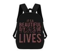con Compartimento Mochilas Instituto Es Un Hermoso Día para Salvar Vidas Bolso Mochilas Diaria Bolsa para Portátil para Mujeres, Trabajo, Escuela, 42X32X14Cm
