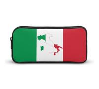 Con Compartimentos Portalapices Mapa De Italia En La Bandera De Italia Caja De Almacenamiento Almacenamiento De Papelería Estuches Para Bolígrafos Para Regalos, Adolescentes, Material De Oficina