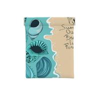 con Conchas De Mar Azul Imagen Vectorial, Squeeze Top Wallet Bolsa de Almacenamiento para Mujer Monedero pequeño Bolsa de Cambio