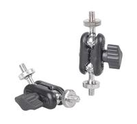 Con conector 1/4 y rosca exterior, posicionamiento flexible para aparejos de streaming en vivo, equipo fotográfico, accesorios de cámara de acción