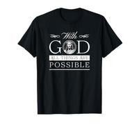 con Dios Todas Las Cosas Son posibles - Christian Camiseta