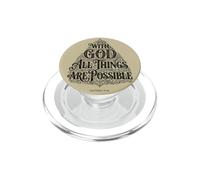 con Dios Todas Las Cosas Son posibles | Mateo 19:26 Biblia Fe PopSockets PopGrip para MagSafe