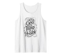 con Dios Todas Las Cosas Son posibles | Mateo 19:26 Camiseta sin Mangas