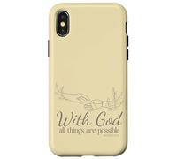 Con Dios todas las cosas son posibles Mateo 19 26 Carcasa para iPhone X/XS