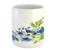 Con diseño Taza de té Azul Amarillo Con textura Taza de gráfico 330ML para Regalo de cumpleaños,Té time,Regalo para profesores,Regalo de fin de curso