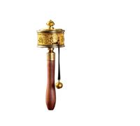 con el transductor budista, Latón tibetano Buda tibetano Escrituras religiosas Verdad de seis caracteres Mano for orar Bendición Relajante