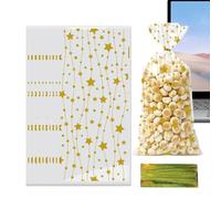 Con Estampado De Estrellas: Diseño De Empaque Para Galletas, Para Obsequios, Envoltorio Para Dulces De Boda, Paquete De Regalo Para Postres | Diseño De Regalos Creativos Para Ocasiones Est