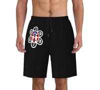 con Forro De Malla Shorts De Baño Tribu del Sol De Puerto Rico Swim Trunks para Hombre Casual Bañadores De Natación para Tenis Deporte Entrenamiento L