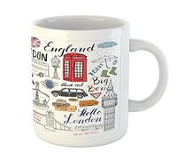 Con frase Mug Rojo Blanco Con diseño Taza de gráfico 330ML para Cafetería,Eventos temáticos,Regalo de fin de curso,Desayuno