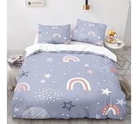 con Funda De Almohada 40X75Cm Funda Nórdica 200X135 Cómoda Juego De Ropa De Cama 135X200Cm Animales Nórdicos Microfibra Fundas Nórdicas Cama 90