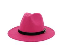 con hebilla de mujer sombrero de hombre Outbacks ajustable sombreros anchos y cinturón gorras de béisbol gorra de noticias, Rosa intenso., Talla única