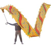 con la Cinta del dragón, Serpentina de Cinta dragón Amarillo 3D con Filigrana 6 m/20 pies o 8 m/26 for Juegos al Aire Libre(6m/20f)