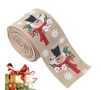 Con lentejuelas artesanales, con cable para fiestas de fin de año | Cinta festiva de arpillera - Cinta de Navidad brillante con purpurina para decoración de árbol de Navidad, coronas, bastones