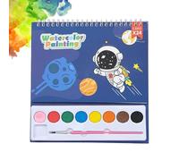 con libros sobre el agua, Libro de pintura al agua,Libros para niños para con agua de 24 páginas - Libro de colorear con agua para actividades de pintura de 8 colores, papel de dibujo