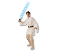 Con Licencia Star Wars Lujo Luke Skywalker Disfraz para Hombre Adulto Jedi
