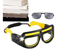 con luces - ABS 17x17x7CM Gafas de lectura LED portátiles | Anteojos con lupa iluminada recargable con sensor de movimiento, 5 modos de iluminación, correr de noche, acampar, pescar | Trabajo al aire