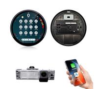 【Con luz atmosférica de coche】 Pantalla inalámbrica CarPlay de 12 pulgadas, sistema original de soporte de pantalla de coche, GPS, GPS, WiFi, BT FM 8 + 128 G, para Mini Clubman F54 Cooper D S ALL4 JCW