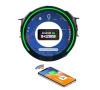 【Con luz de ambiente de coche】 Pantalla inalámbrica CarPlay de 12 pulgadas, pantalla de coche Android con navegación GPS, Mirror Link AUX FM 8G + 128G para Mini Clubman F54 Cooper D S ALL4 JCW One D