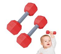 con mancuernas - Tamaño 12x4,5 cm | Ejercicios seguros, duraderos y sensoriales para niños pequeños Peso de entrenamiento | para masticar, buscar, entrenar tira y afloja, estimulación,
