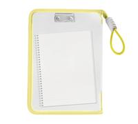 con mangas - 12.99x9.06x1.18in Piojos de libro transparente, impermeable, organizador de almacenamiento Suministros en el aula | Portadocumentos de protección para el planificador de carn
