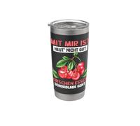 Con mí es hoy ´ nicht gut Kirschen Essen! El chocolate va Vaso térmico de acero inoxidable de doble pared