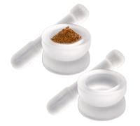 Con mortero, mortero de laboratorio, molinillo de mano para granos de pimienta, ajo, nueces, polvo, especias, pasta de curry de pesto, para cocineros, jardineros, herbolarios