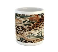 Con personalización Taza de porcelana china Verde marrón pastel Decorada Taza de gráfico 330ML para Regalo de navidad,Desayuno,Regalo de fin de curso,Regalo de jubilación