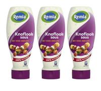 Con Pufai Grocery, salsa de ajo Remia 500 mililitros x 3 unidades